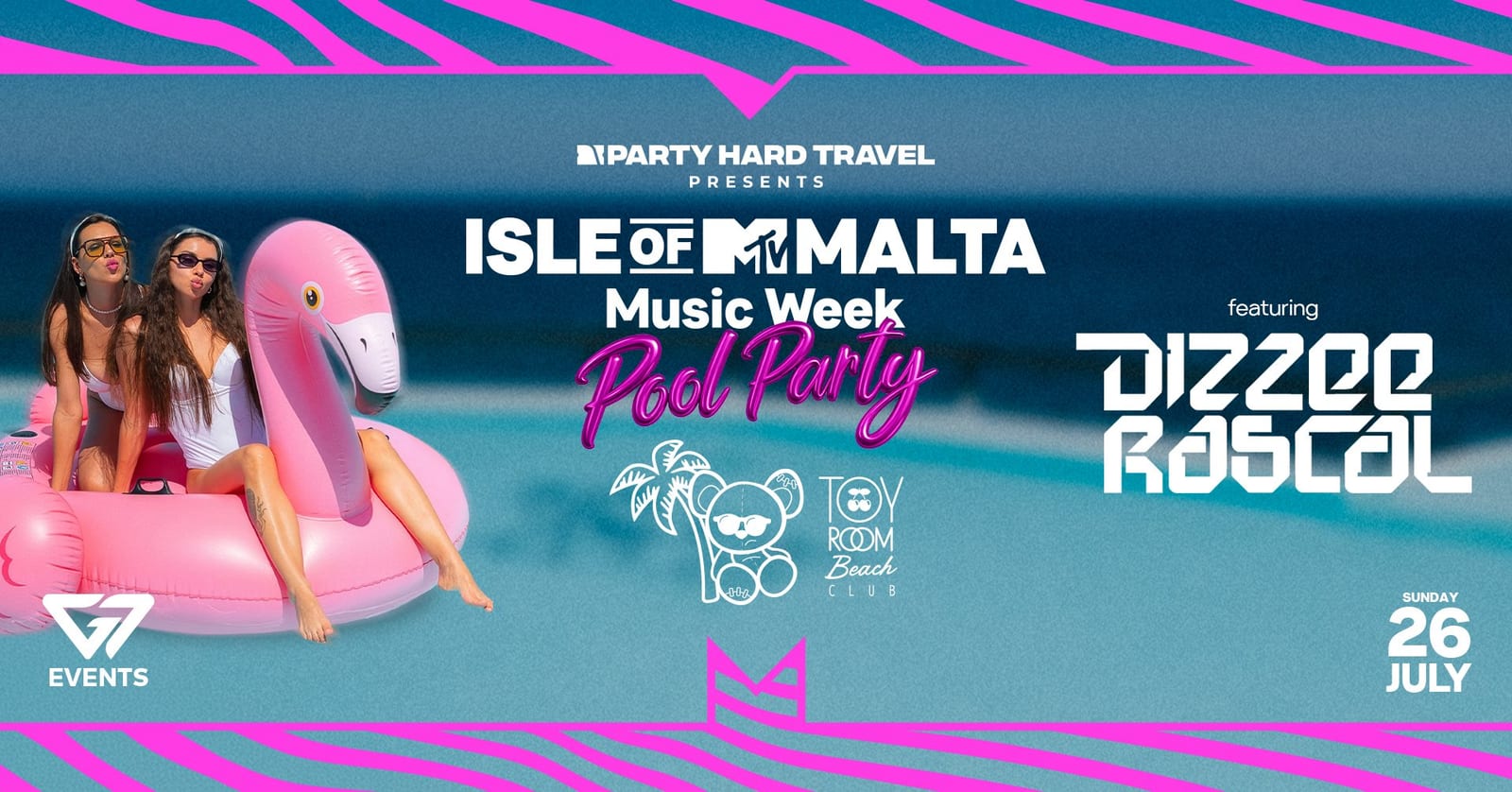 Isle of MTV Malta Music Week – Toy Room Beach ft. Dizzee Rascal
