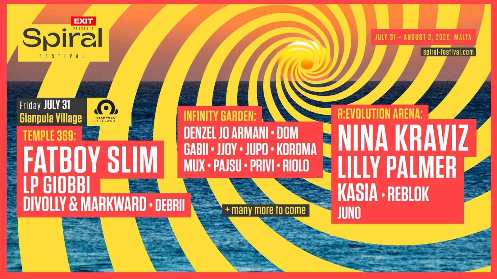 Spiral Festival Day 1 – Friday at Gianpula Village Ft. FATBOY SLIM, NINA KRAVIZ, LILLY PALMER & more