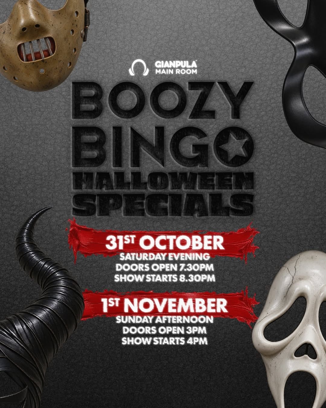 Boozy Bingo presents Halloween Special