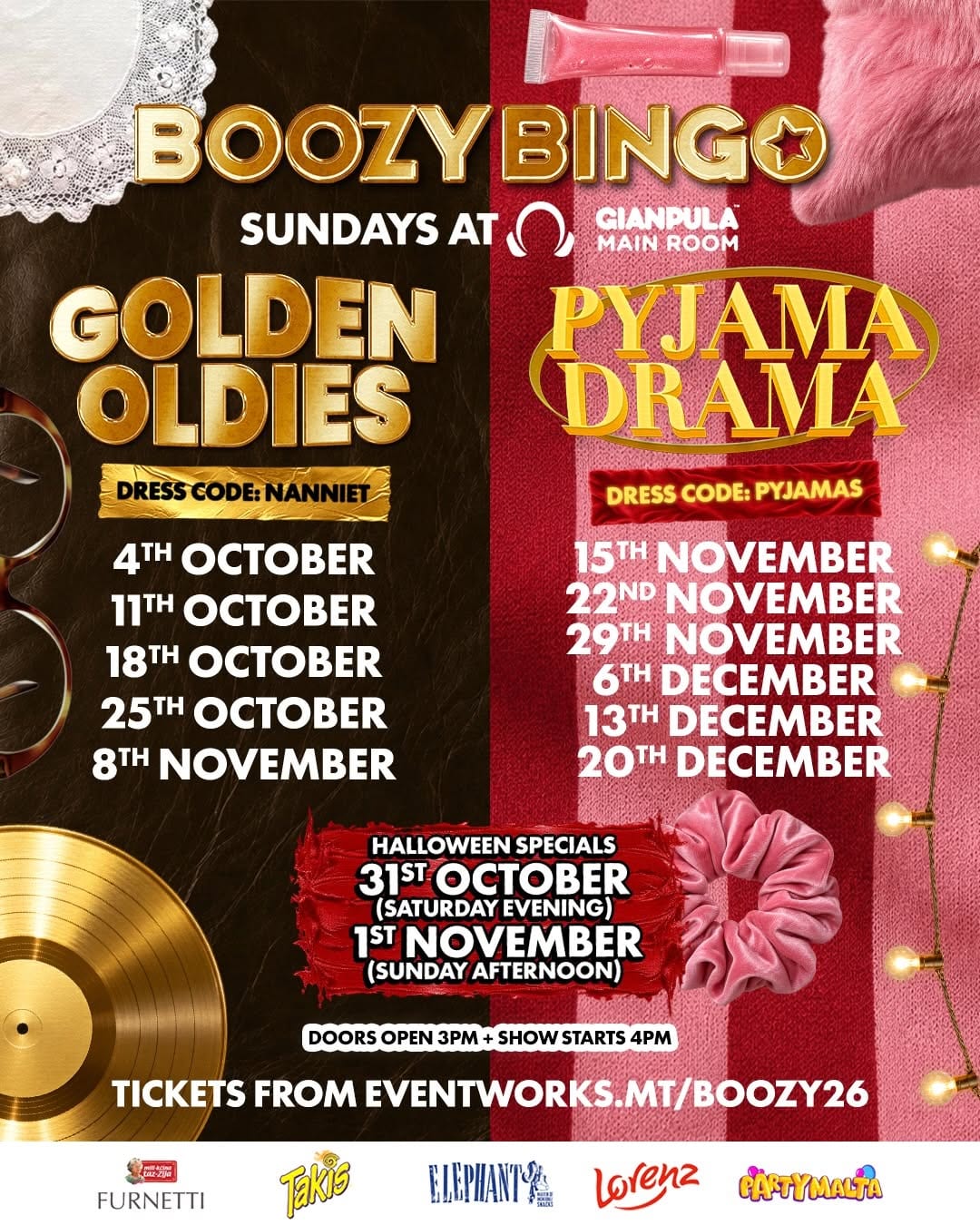 Boozy Bingo presents Pyjama Drama