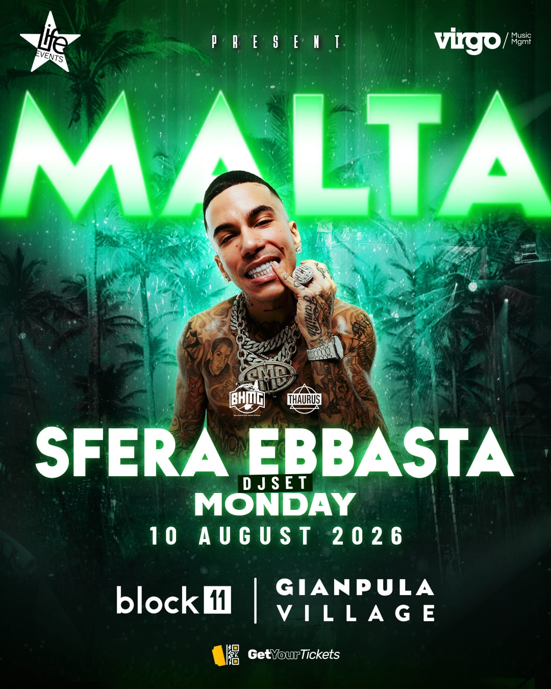 Sfera Ebbasta Live in Malta