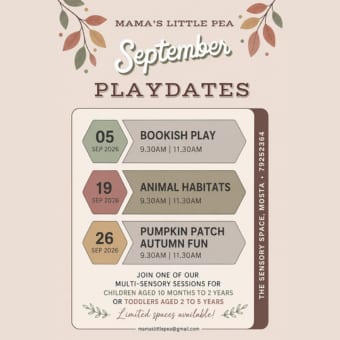 Mama's Little Pea – September Playdates
