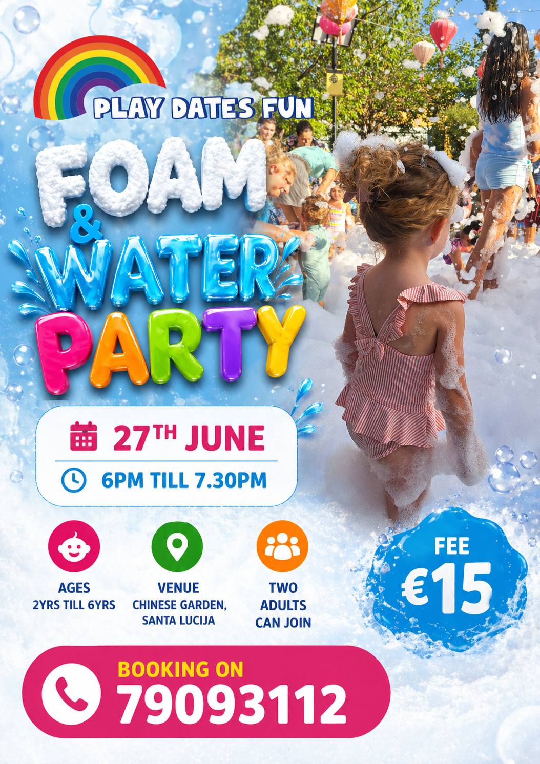 Foam Water Party (2-6 years)