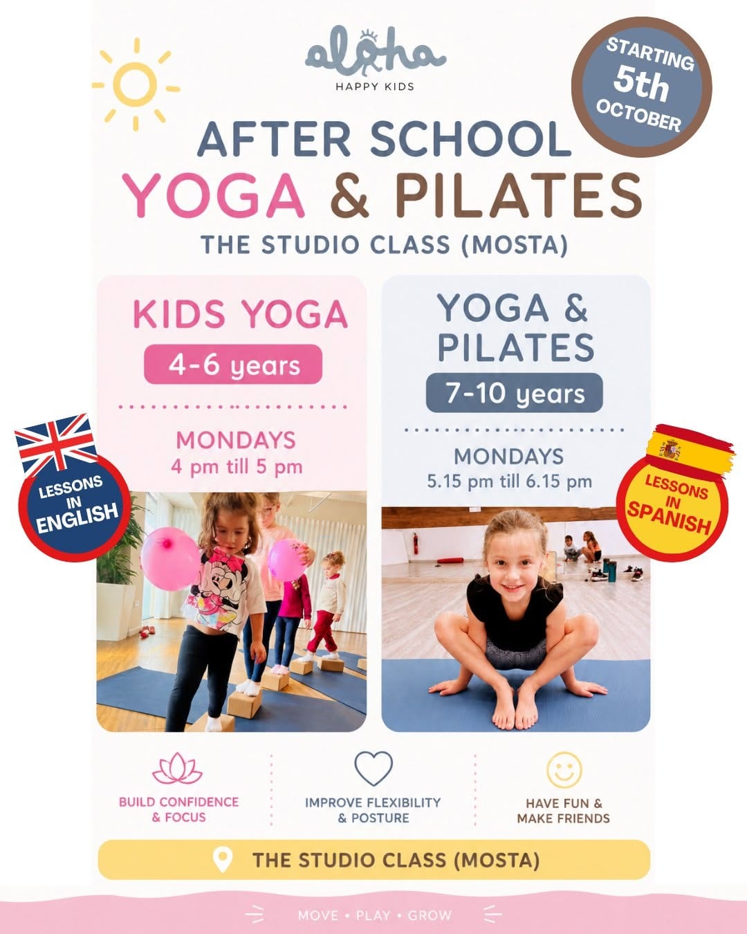 After School Kids Yoga (4-6 years)