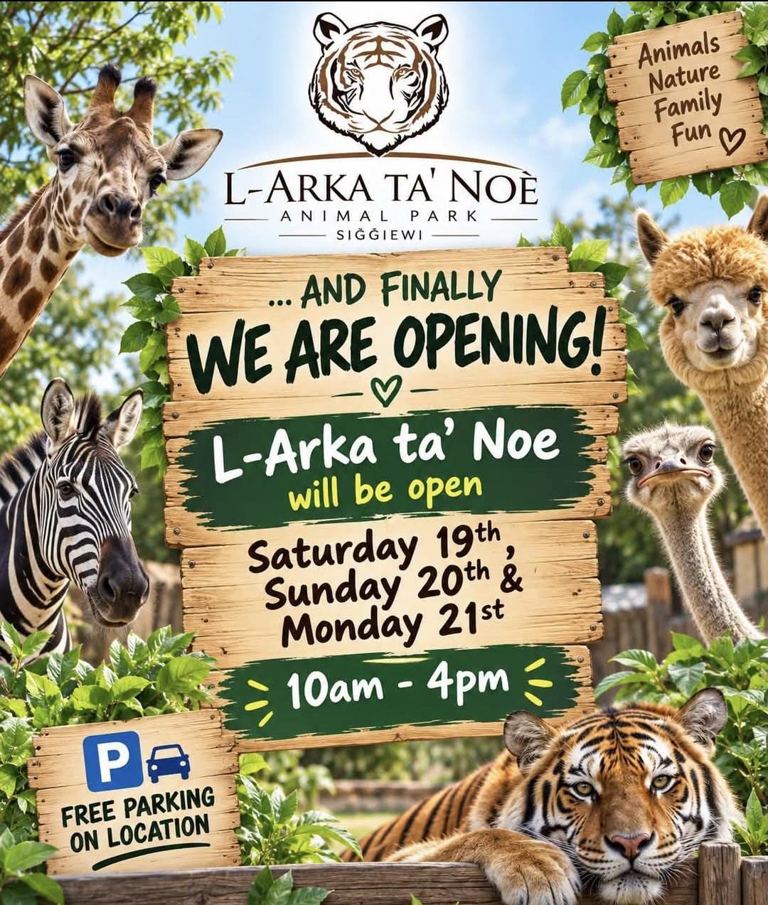 Animal Park – Reopening Days (All Ages)
