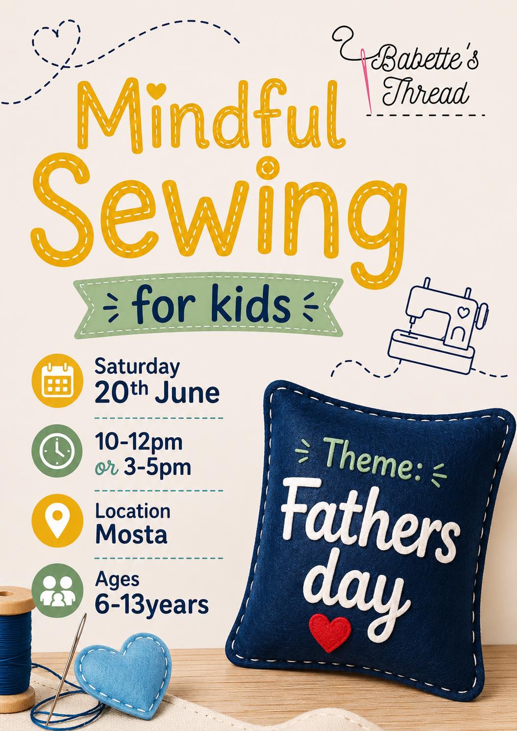 Mindful Sewing- Father\'s Day Event