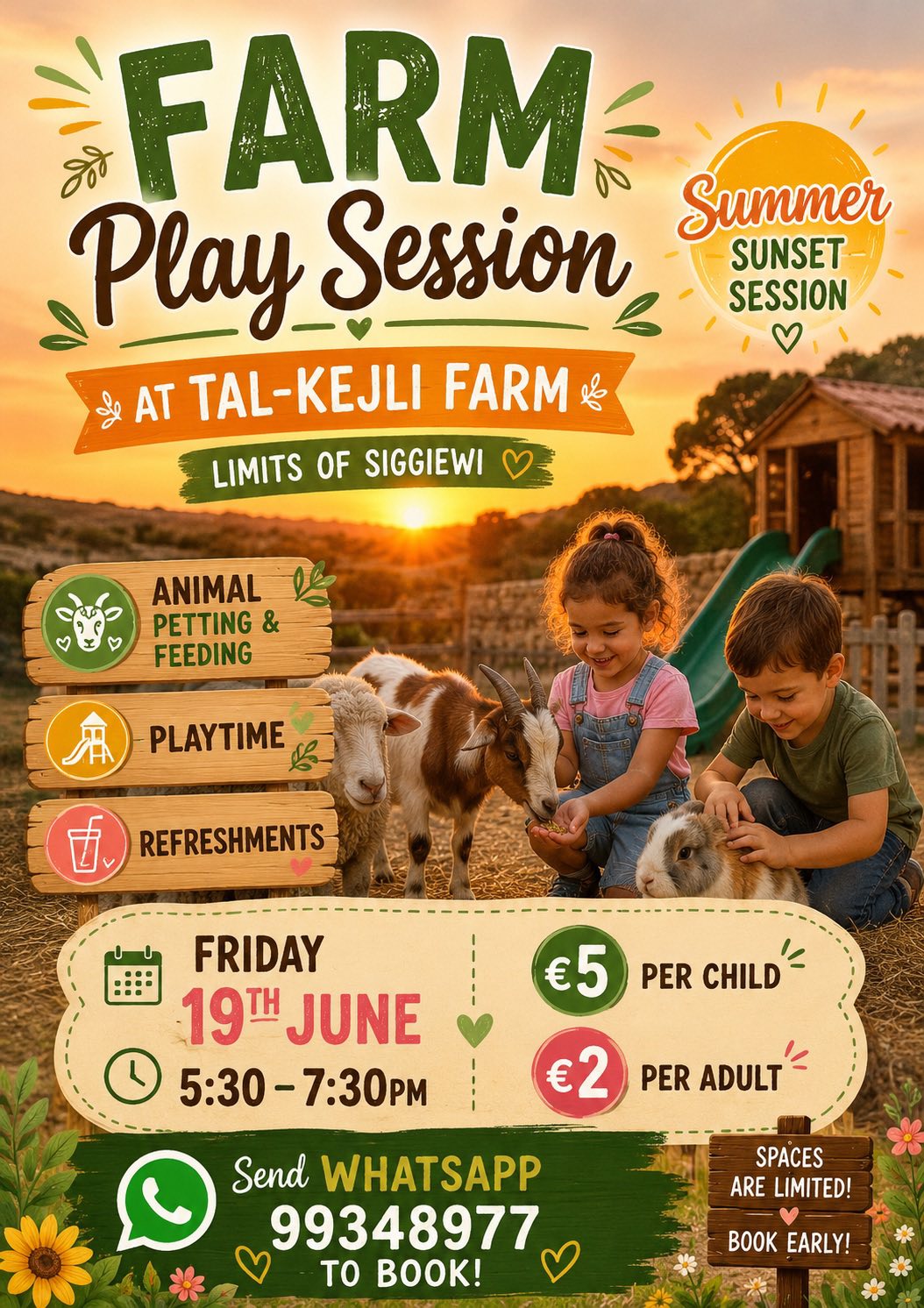 Animal Feeding & Play Sessions