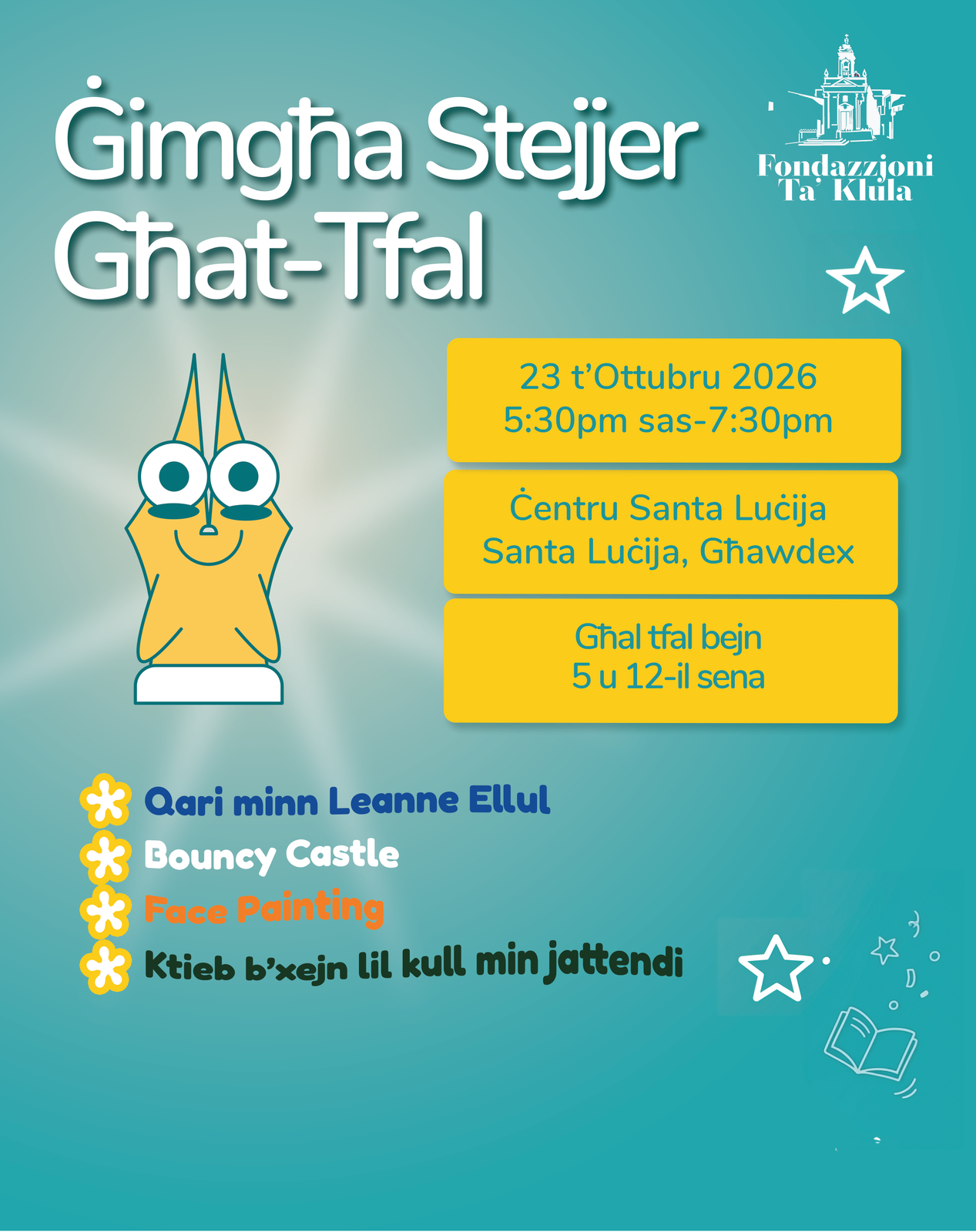Ġimgħa Stejjer Għat-Tfal (5-12 years)