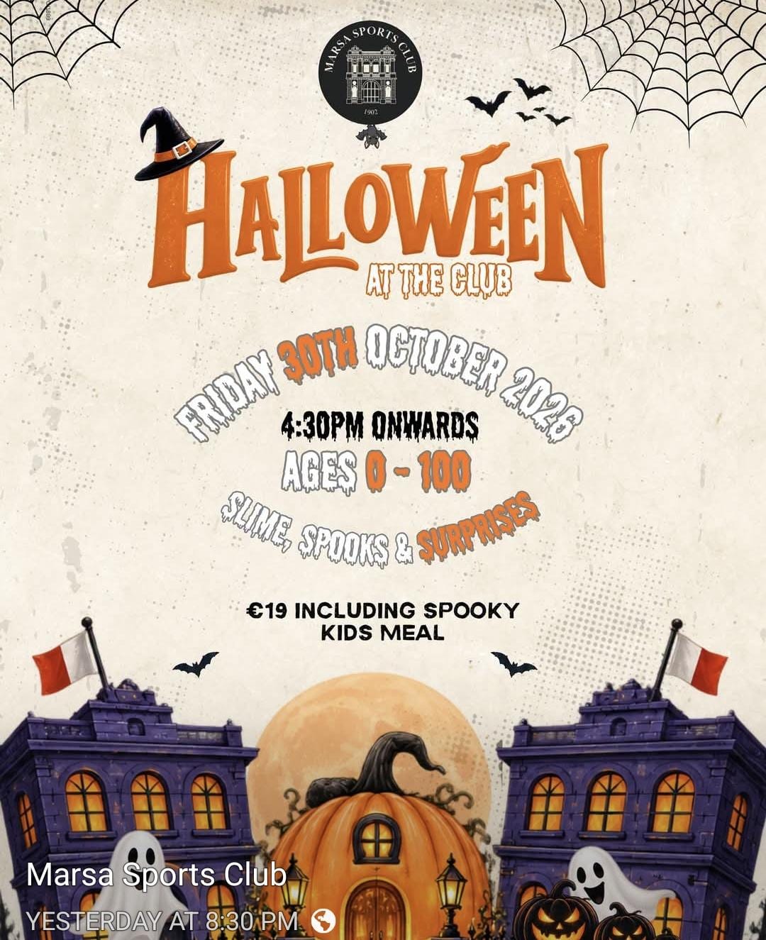 Halloween at the Club: Slime, Spooks & Surprises (All Ages)