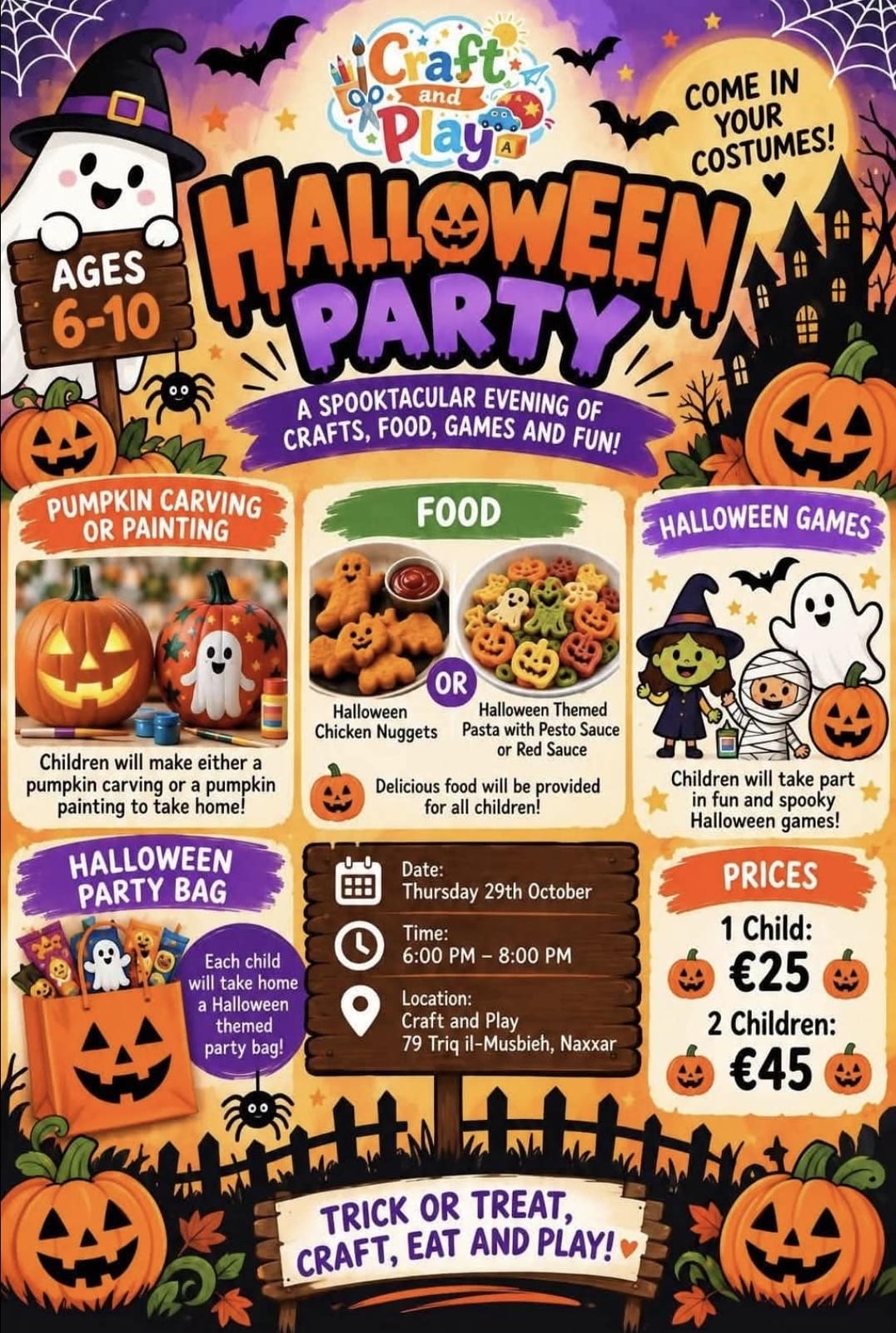 Halloween Party (6-10 years)