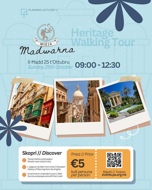 Mixja Madwarna Heritage Walking Tour