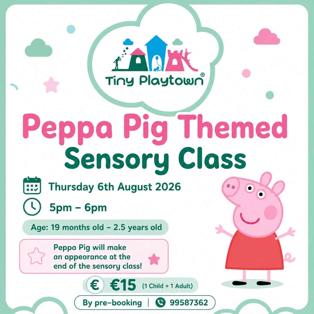 Peppa Pig Themed Sensory Class (6 months – 18 months)
