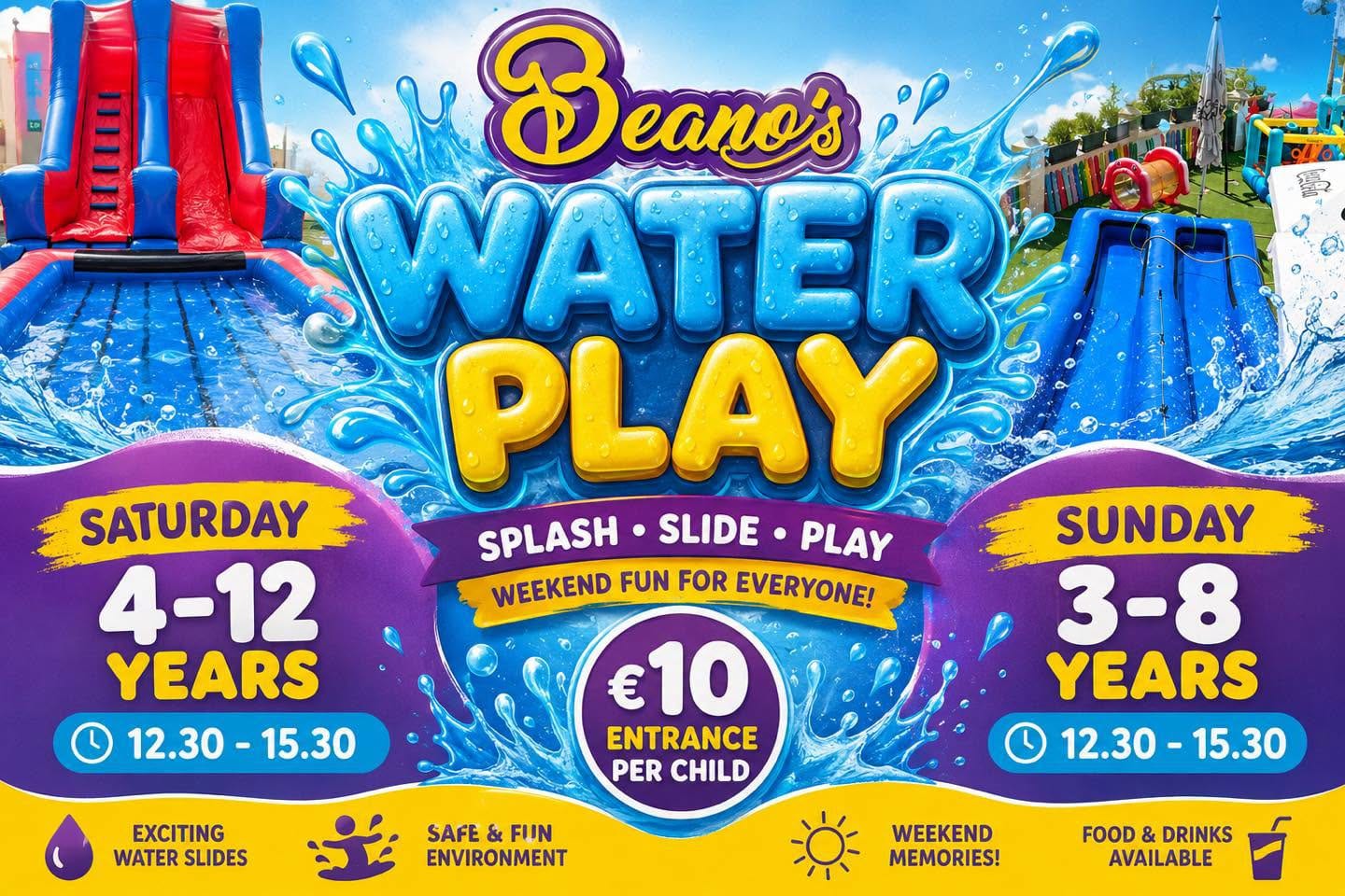Water Play Session (3+ years)
