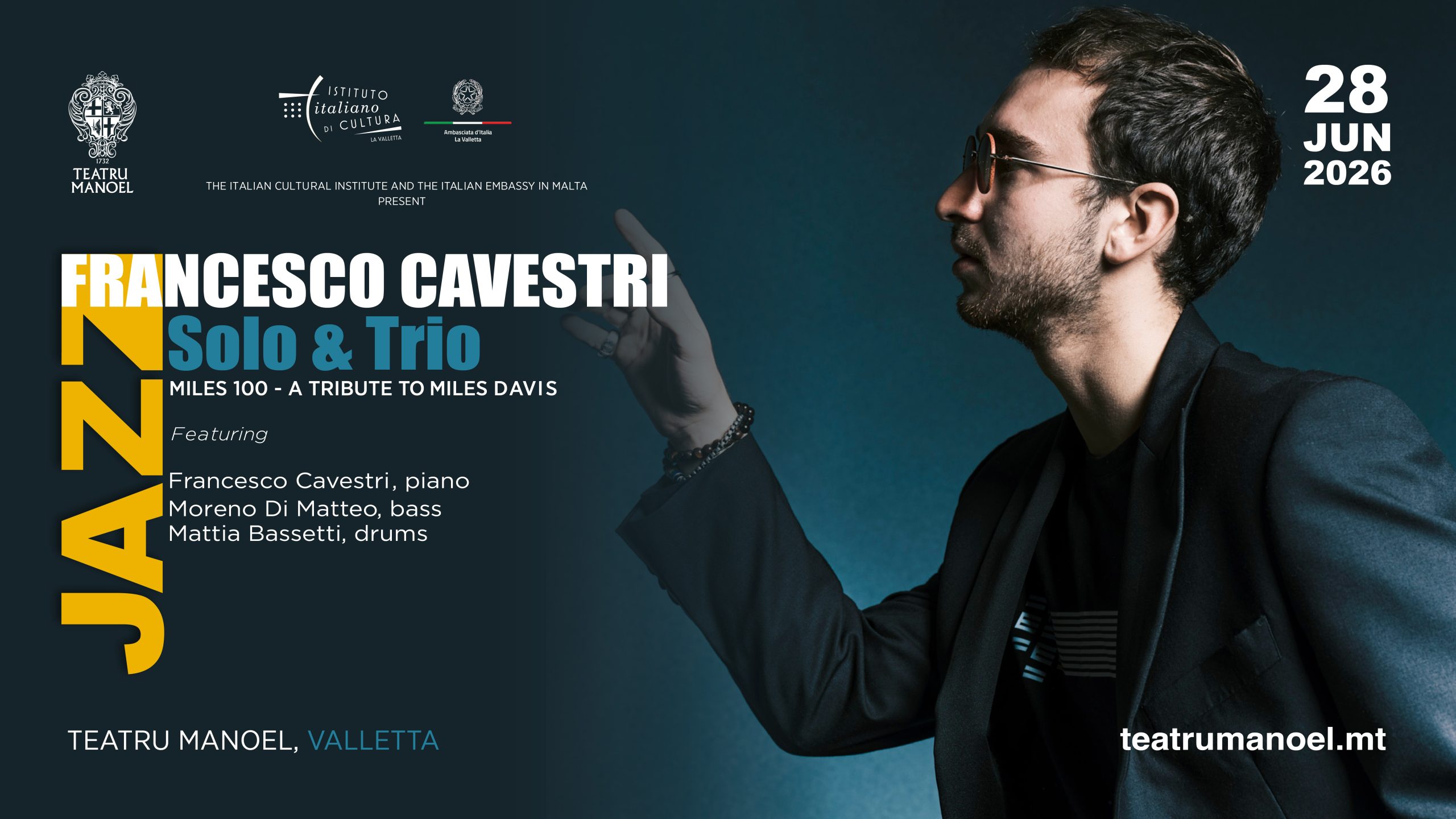 Francesco Cavestri Solo & Trio Jazz concert