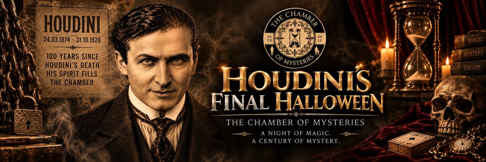 Houdini’s Final Halloween – The Chamber of Mysteries Halloween Special